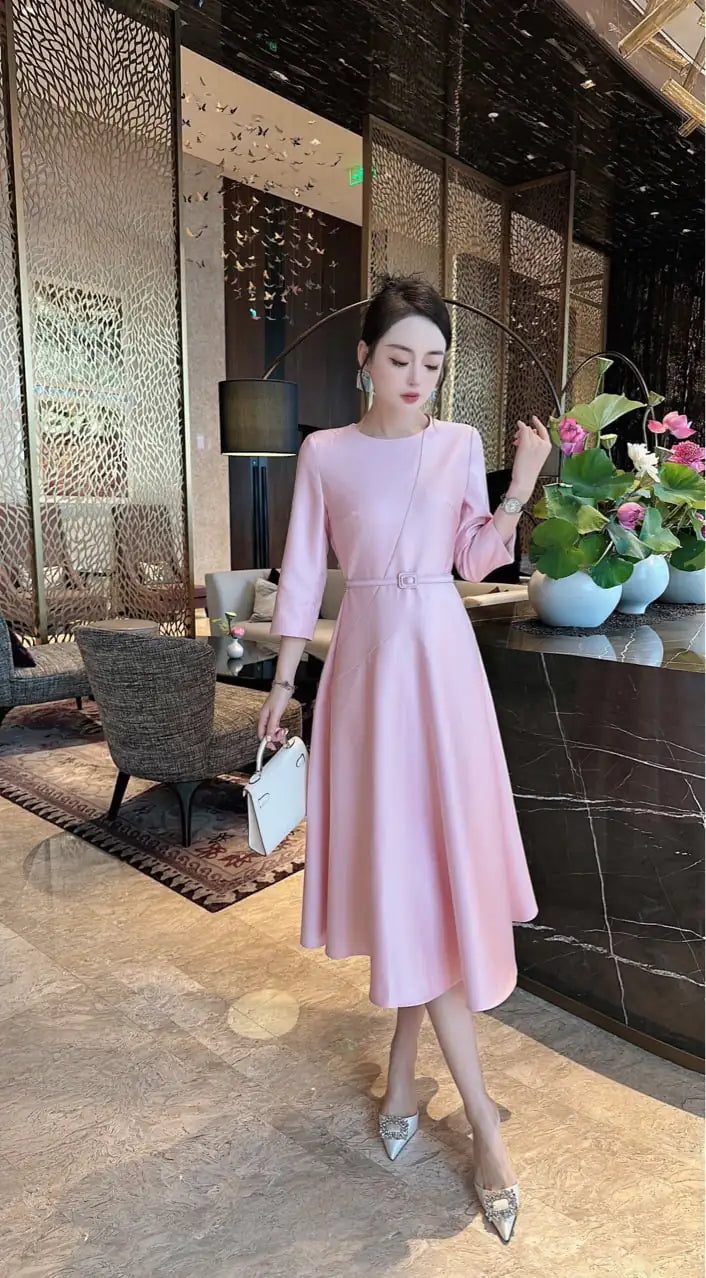Robe unie élégante