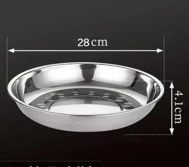 Plato de Cena de Acero Inoxidable Premium