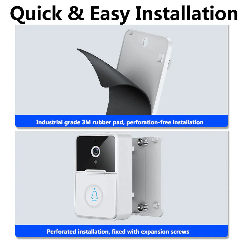 Wireless Smart WiFi Doorbell with Video Intercom