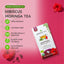 Thé biologique de Moringa et d'Hibiscus - 25 sachets emballés