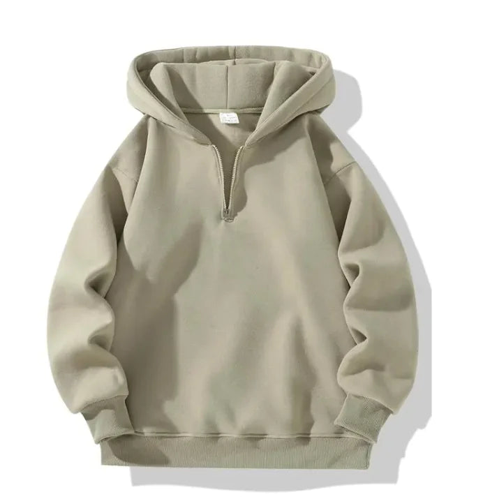 Sudadera con cremallera para hombre - Suéter deportivo elegante y cómodo