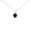 Ensemble de bijoux en argent sterling et onyx en forme de coussin de 3 pièces