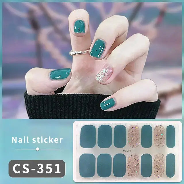 Premium DIY Gel Nail Stickers for Effortless Glam