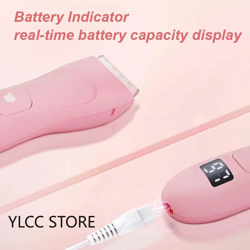 Recortadora Eléctrica Impermeable para Mujeres - Afeitadora de Cuerpo Sin Cable
