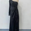 Women's Cinched Waist Slim-Fit Evening Dress