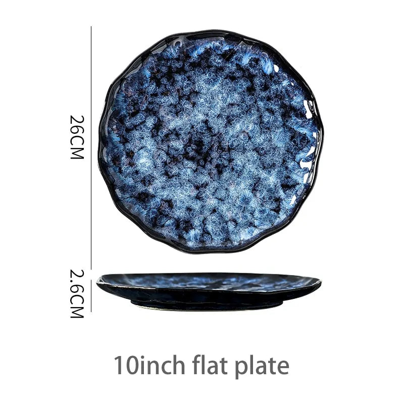 Retro Porcelain Dinner Plates - Timeless Elegance for Every Meal