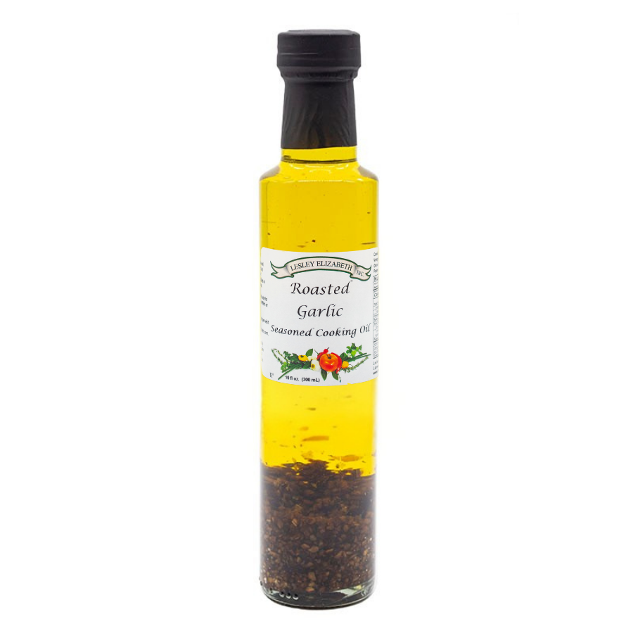 Huile de cuisson assaisonnée à l'ail rôti Lesley Elizabeth, Dorica (250mL)