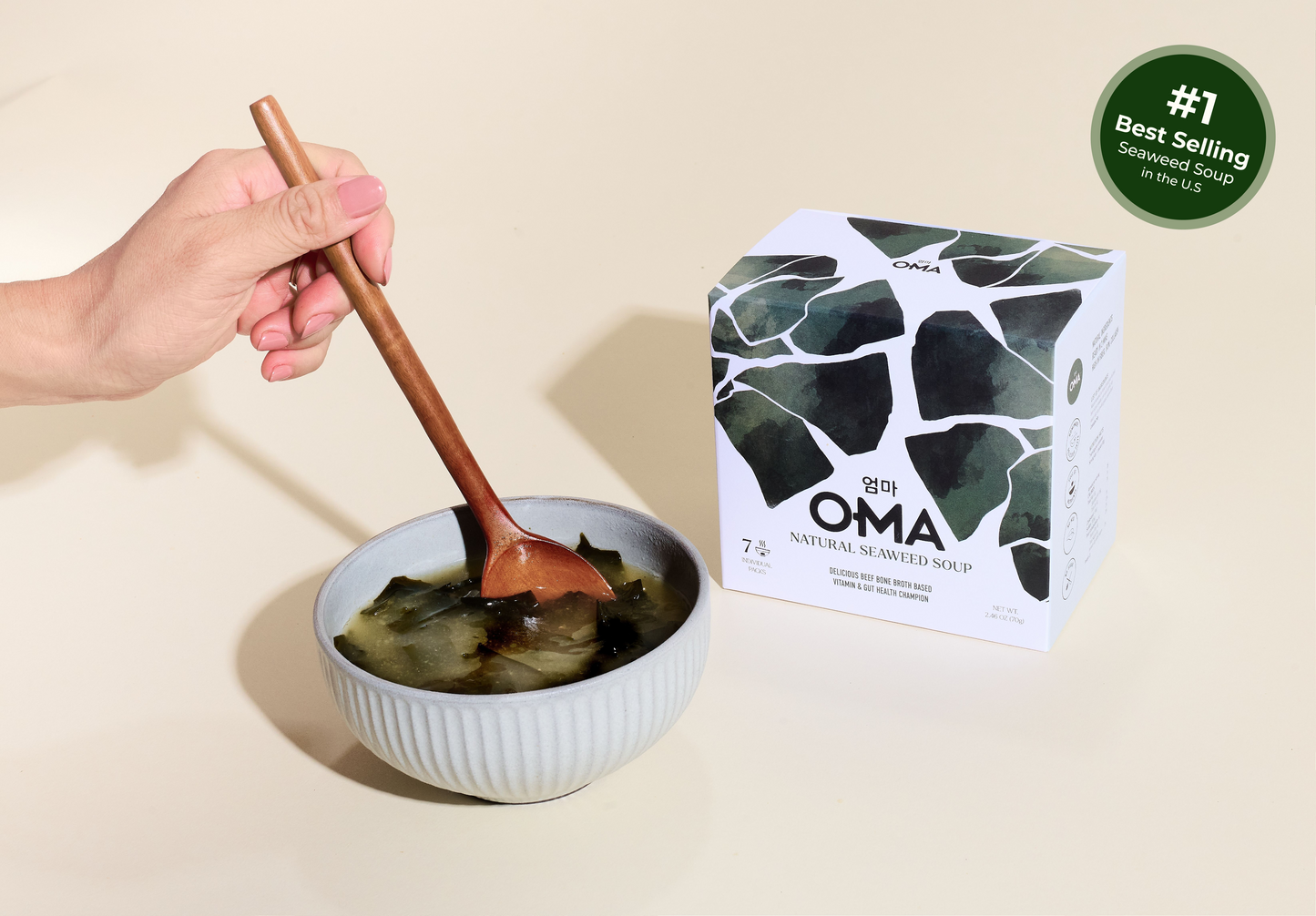 Sopa de Algas Nutritiva con Caldo de Huesos de Res