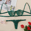 Conjunto de Lencería Transparente Elegante