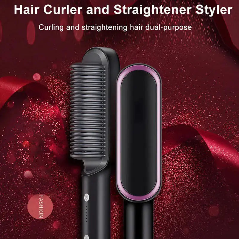 Peigne Électrique Professionnel pour Cheveux Lisses