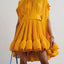 Robes mini unies asymétriques pour femmes