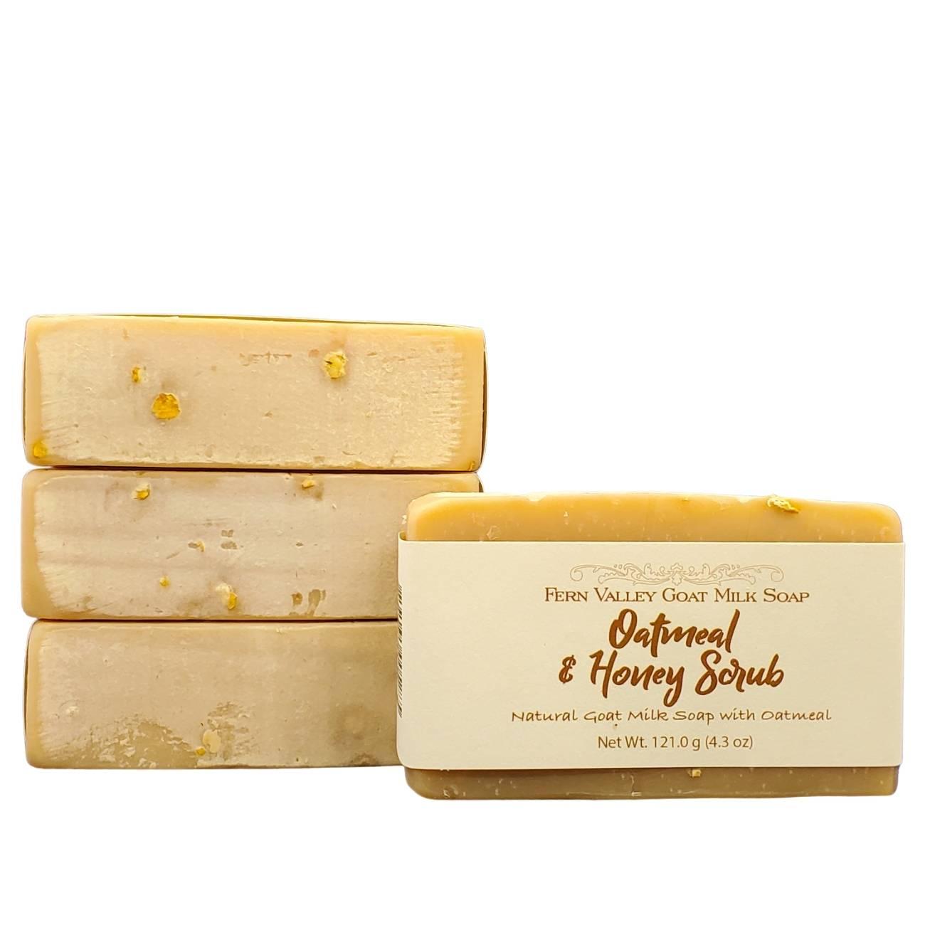 Natural Goat Milk Soap | Exfoliating Scrub | Oatmeal & Honey - Korvel