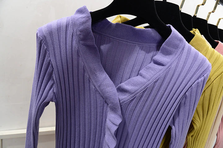 Cardigans à volants élégants pour femmes