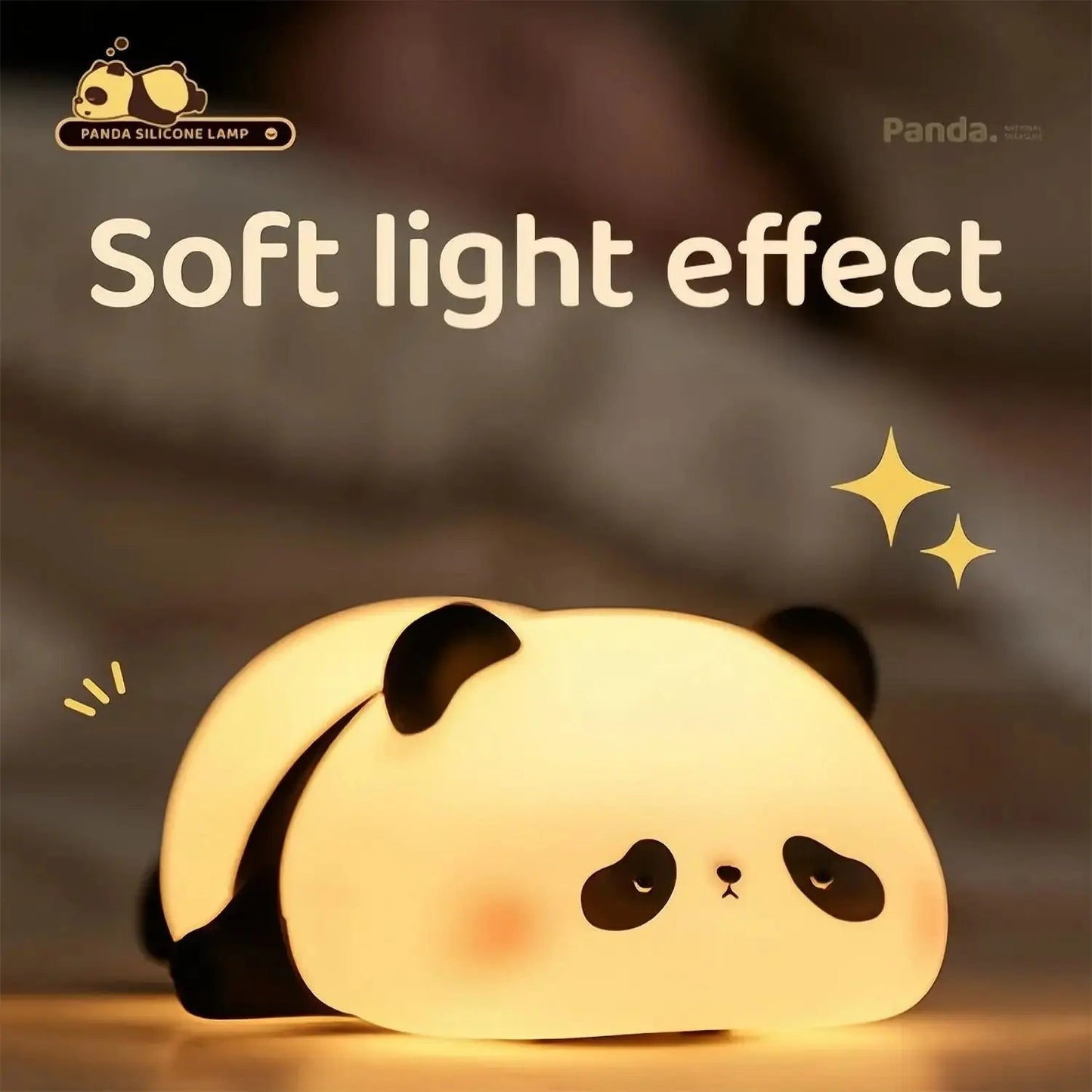 Luz Nocturna de Silicona Panda