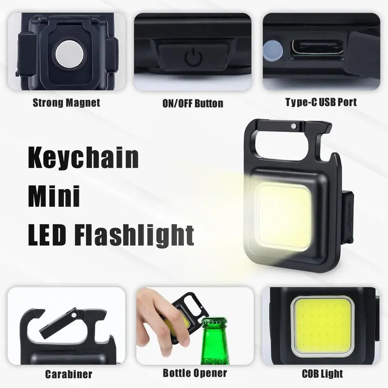 Multifunction Portable USB Rechargeable Pocket Work Light