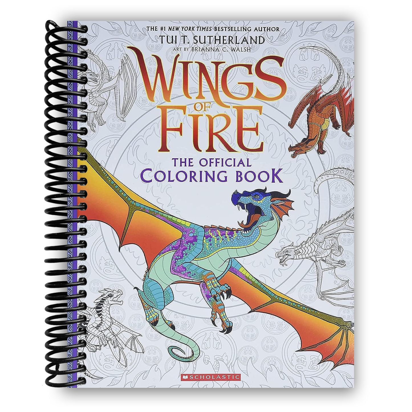 Official Wings of Fire Coloring Book(Spiral Bound) - Korvel