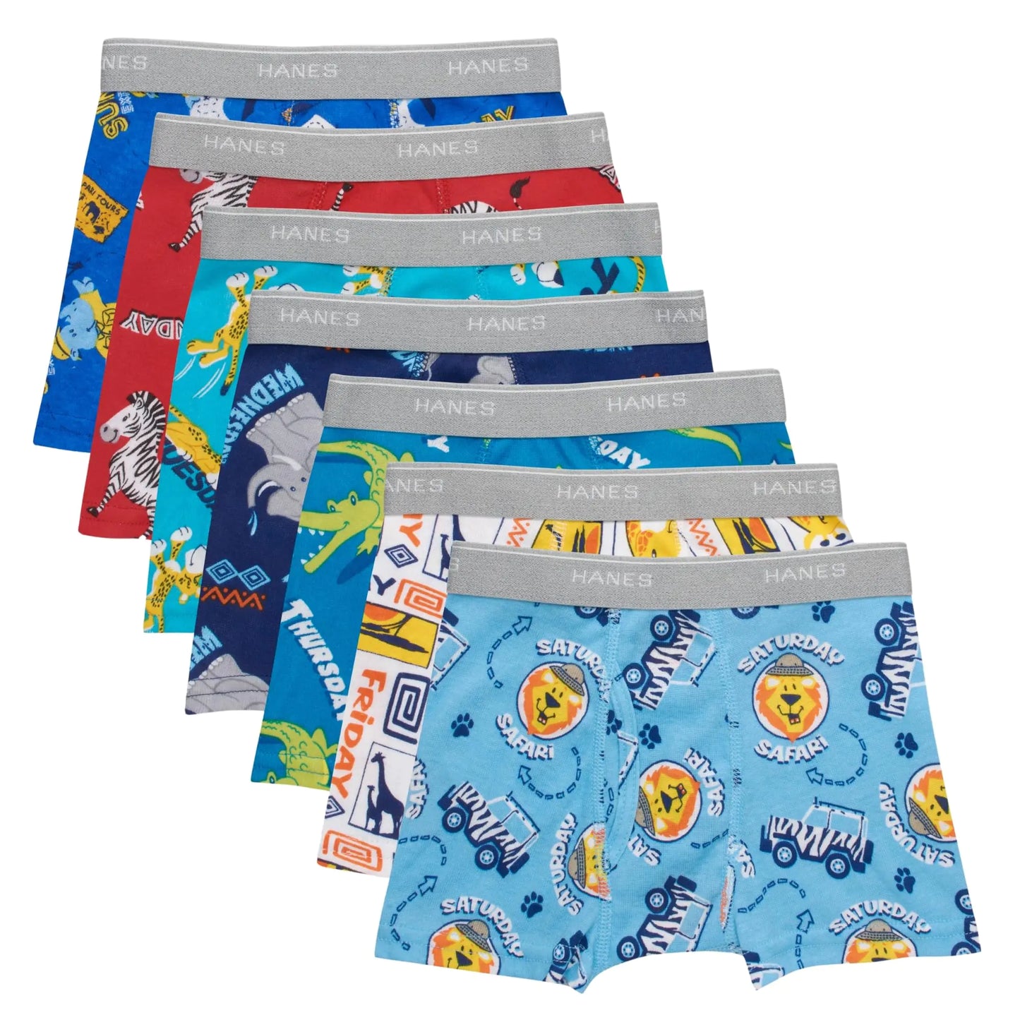 Bóxer Corto Comfort Flex para Niños Hanes - Paquete de 10 (2-3T, Variados)