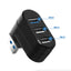 Répartiteur Multi HUB USB 3.0 à 3 Ports Haute Vitesse pour Bureau et Ordinateur Portable