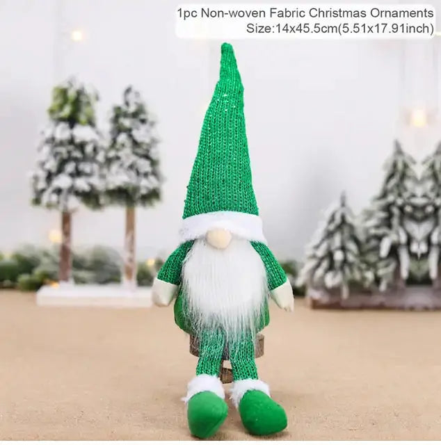 Muñeco de Navidad Gnomo Sin Rostro - Decoración Navideña Caprichosa