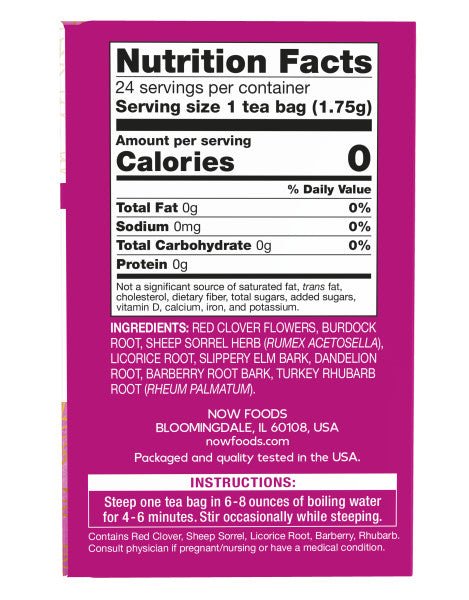 Caffeine-Free Herbal Infusion Tea - NOW - Korvel