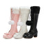 Premium Winter Fur High Boots for Chic Style