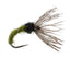Olive Zebra Sakasa Kebari - 6 Tenkara Flies - Size 14 - Korvel