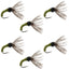 Olive Zebra Sakasa Kebari - 6 Tenkara Flies - Size 14 - Korvel