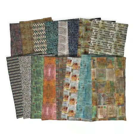 En Route Fat Quarter Bundle - Tissus en Coton Vibrants