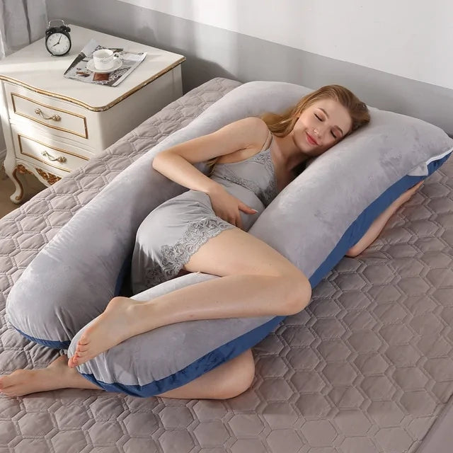 U-Shape Pregnancy Support Pillow for Comfort and Rest