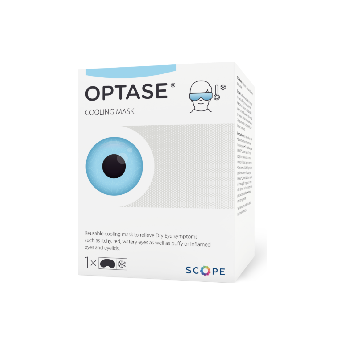 Masque oculaire rafraîchissant Optase - Confort pour les yeux fatigués