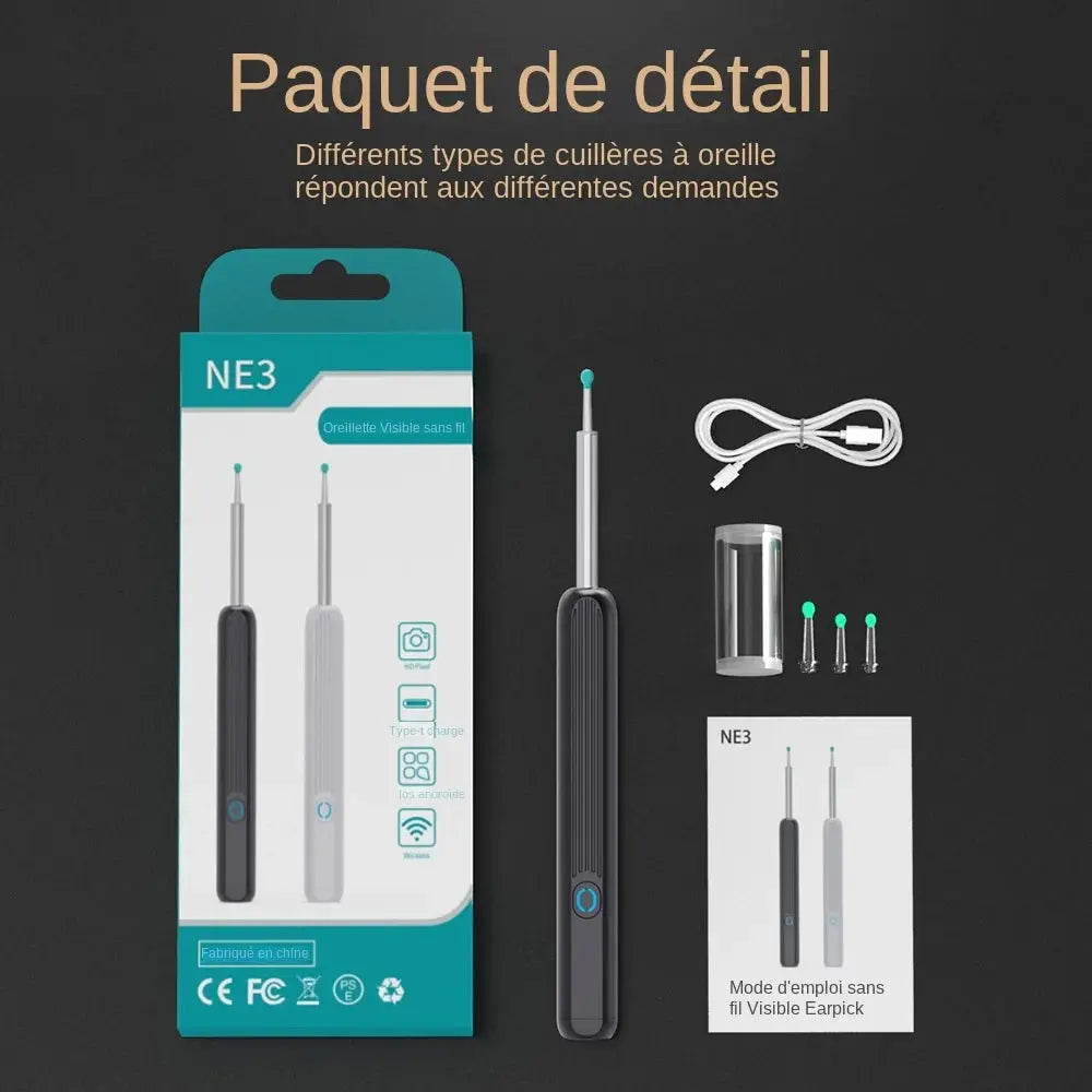 Kit de nettoyage des oreilles premium avec inspection visuelle