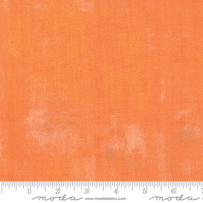 Orange Grunge Basics Clementine Fabric 44"/45" Per Yard
