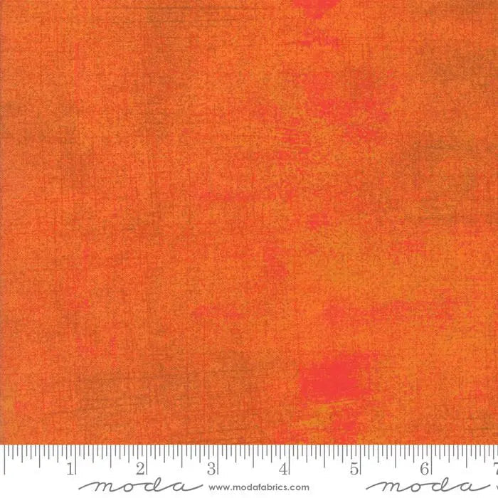 Orange Grunge Basics Russet Orange Fabric - 44"/45" Per Yard