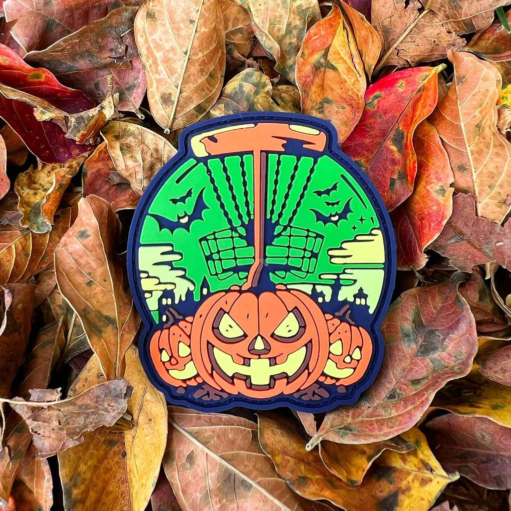 Halloween 2025 Pumpkin Basket PVC Patch - Orange