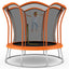 10 Feet Unique Flower Shape Trampoline with Galvanized Steel Frame - Orange