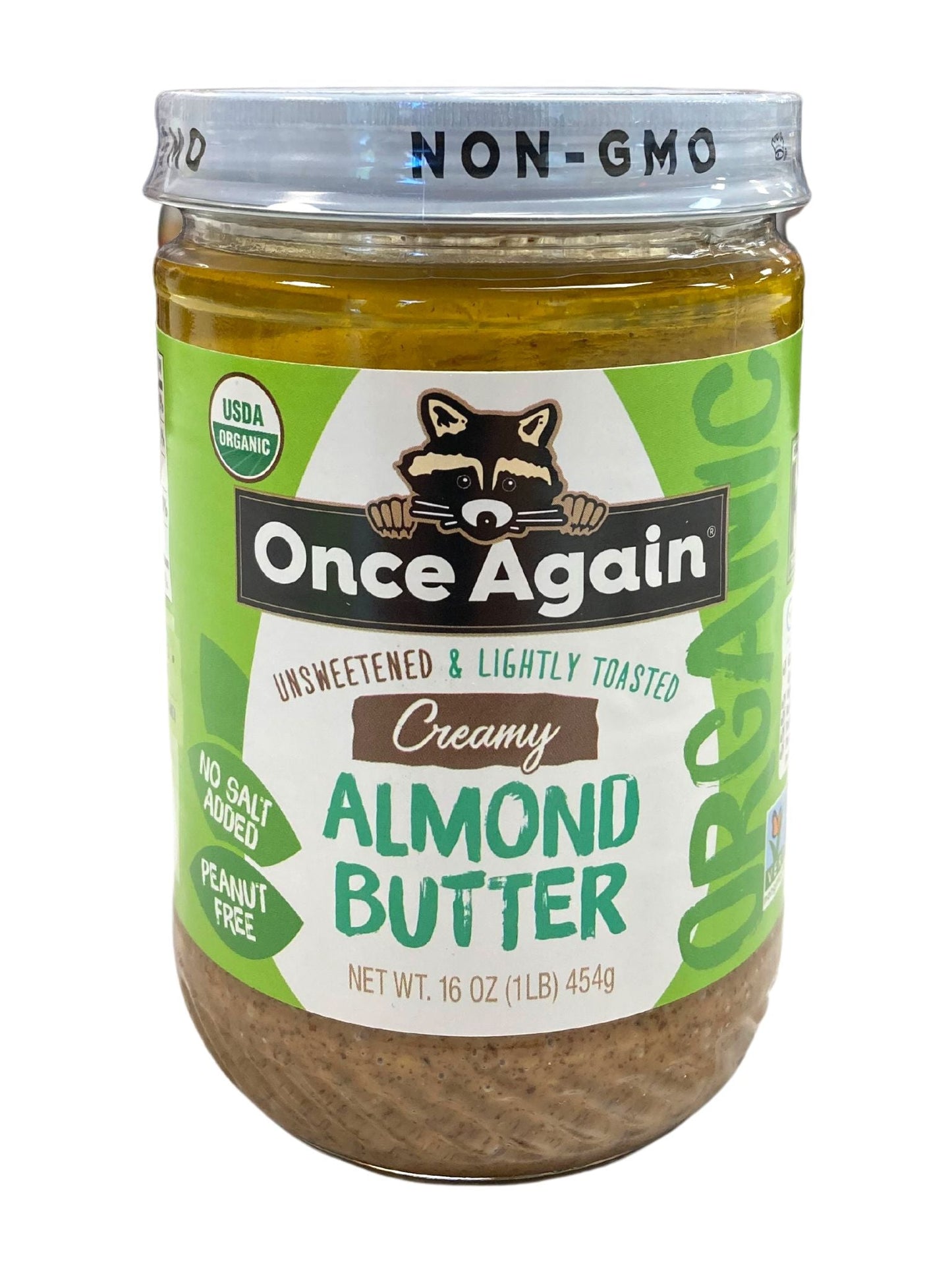 Organic Creamy Almond Butter - Lightly Toasted