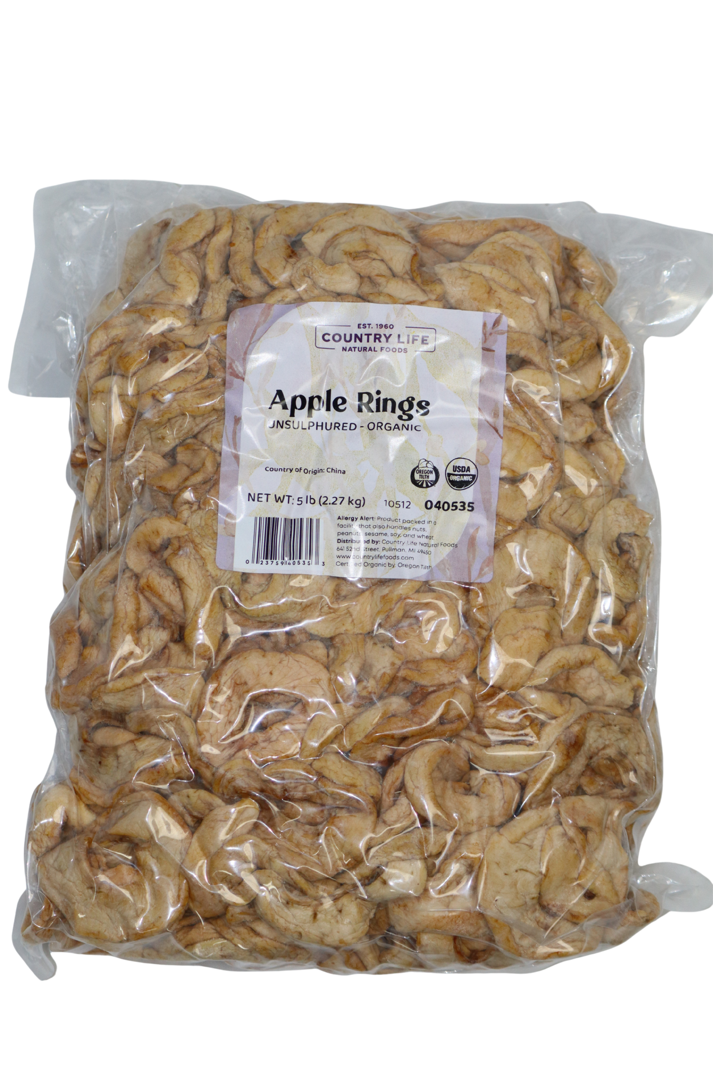 Anillos de Manzana Secos Orgánicos - Snack Premium
