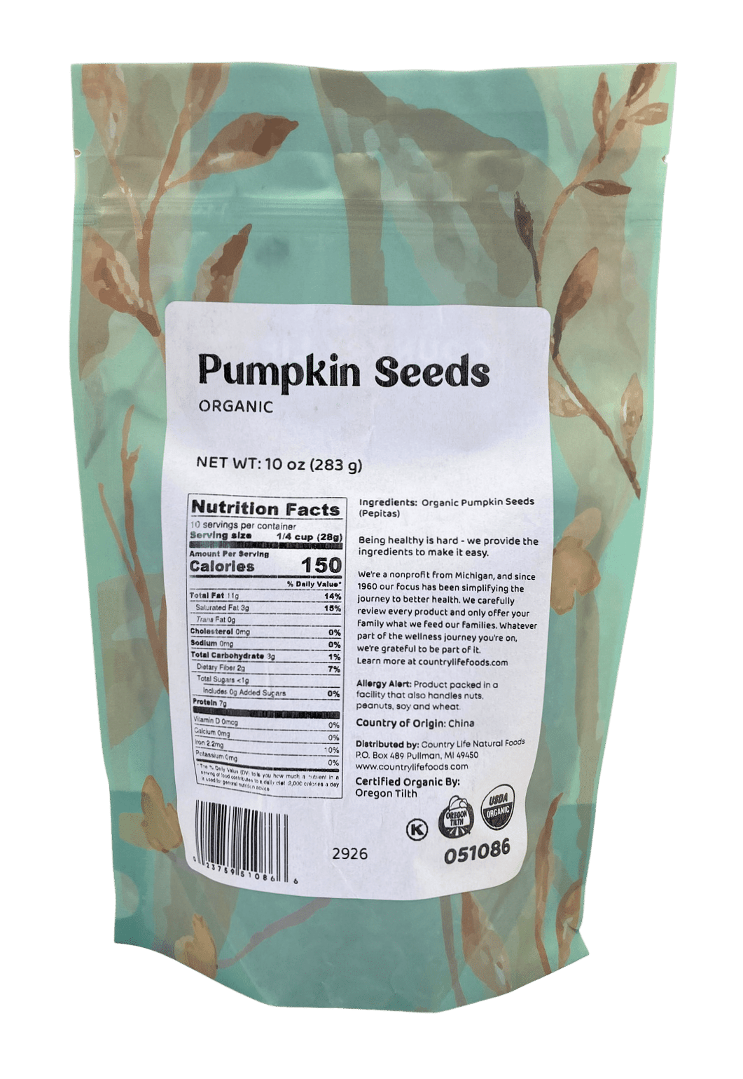 Pepitas biologiques (graines de citrouille) - Snack premium