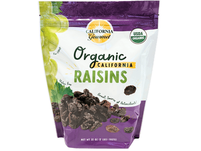 Organic Thompson Raisins – Sweet Sun-Dried Seedless Raisins