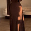 Elegant Long Sleeve Split Dress for Women