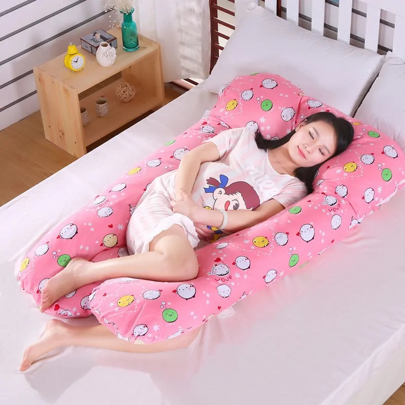 U-Shape Pregnancy Support Pillow for Comfort and Rest