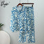 Conjunto de Pantalones de Rayas Sueltos Elegantes con Top de Manga Larga