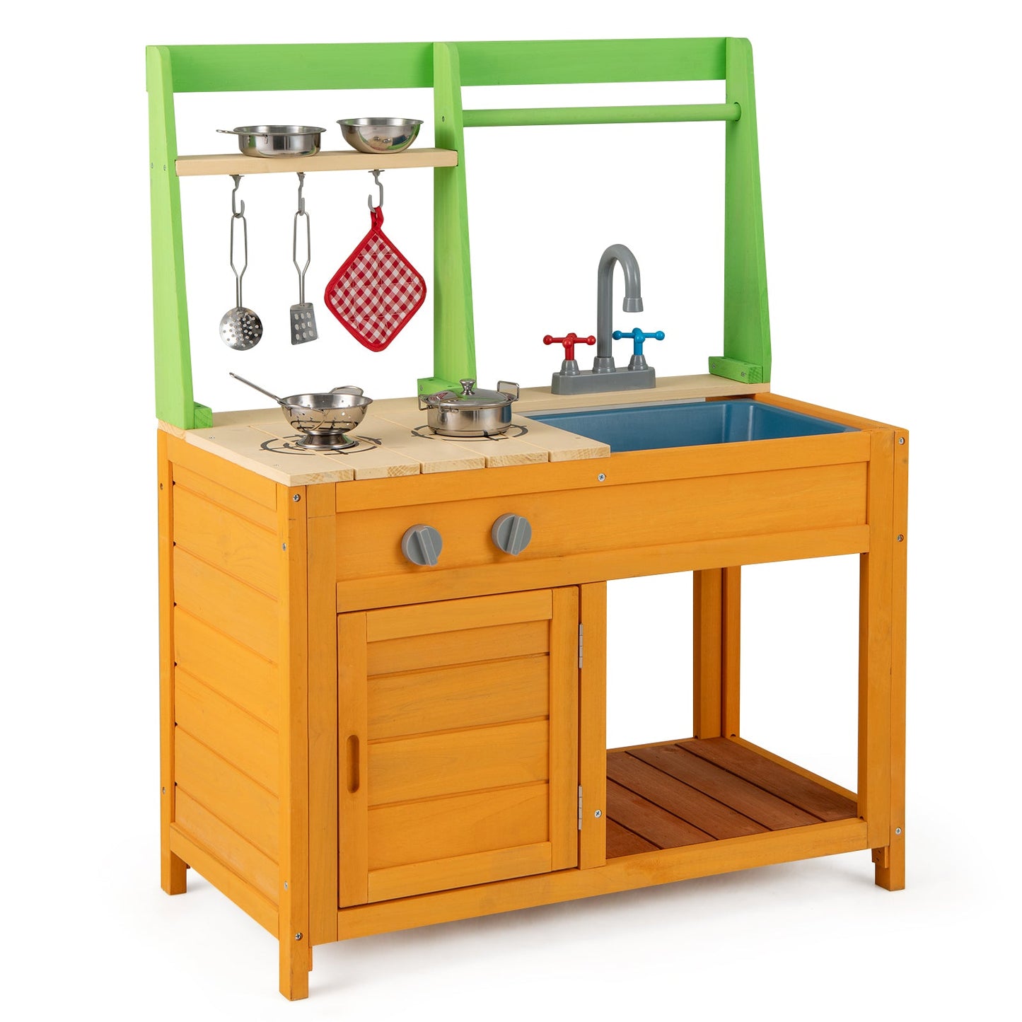 Outdoor Mud Kitchen Playset for Kids 3+ Years - Orange