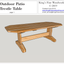 Paquete de Silla y Mesa Adirondack Clásica para Comodidad al Aire Libre