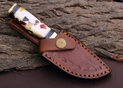 Premium Custom Damascus Steel Outdoor Knife – 3" Blade - Korvel