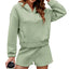 Ensemble de survêtement FKEEP pour femmes en 2 pièces avec sweat à capuche zippé et shorts