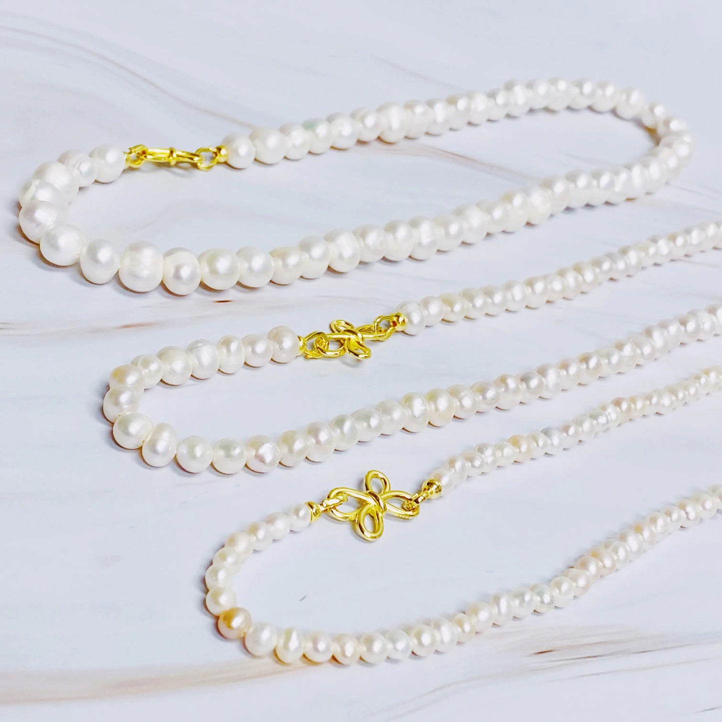 Collar de Perlas Genuine Clover Clasp