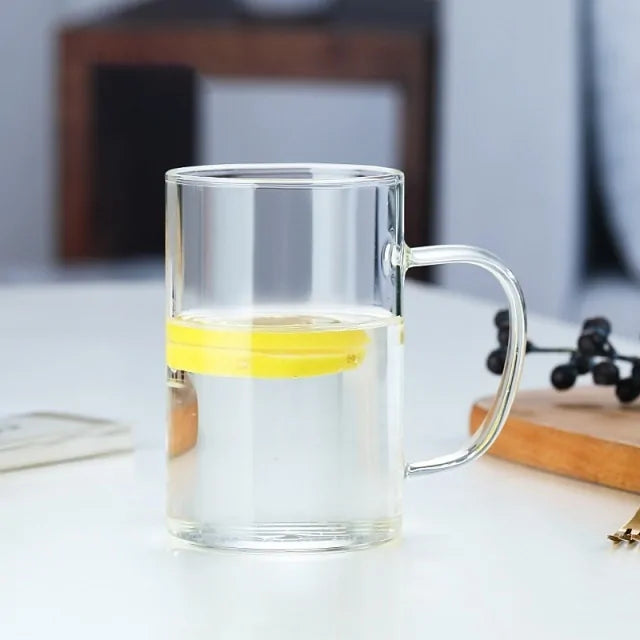 Taza de Vidrio Transparente Elegante para Cualquier Bebida