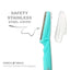 Rasoirs à sourcils Dorco Tinkle - Pack de 3 outils de précision pour le toilettage