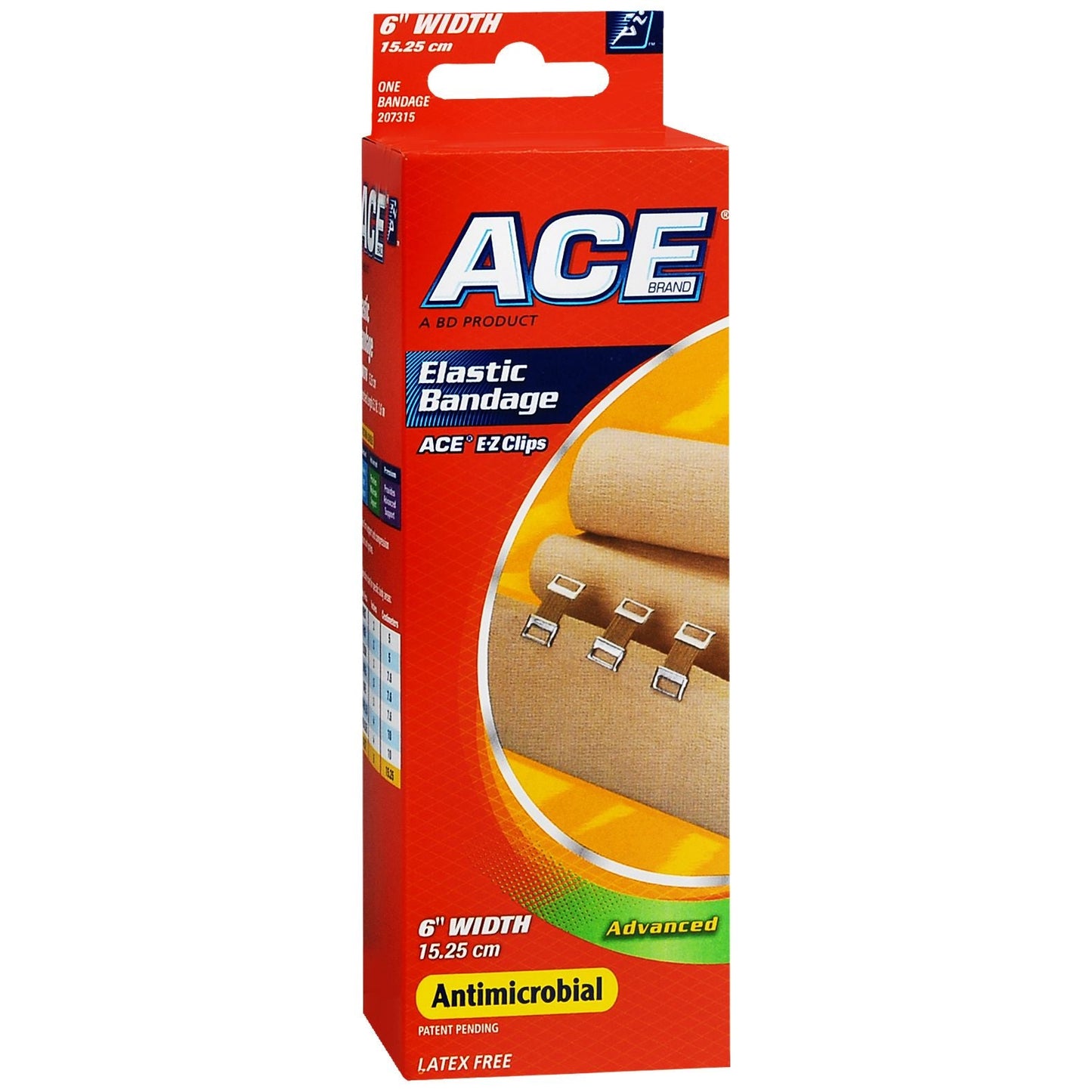 Venda elástico ACE 3M con clips, 6 pulgadas